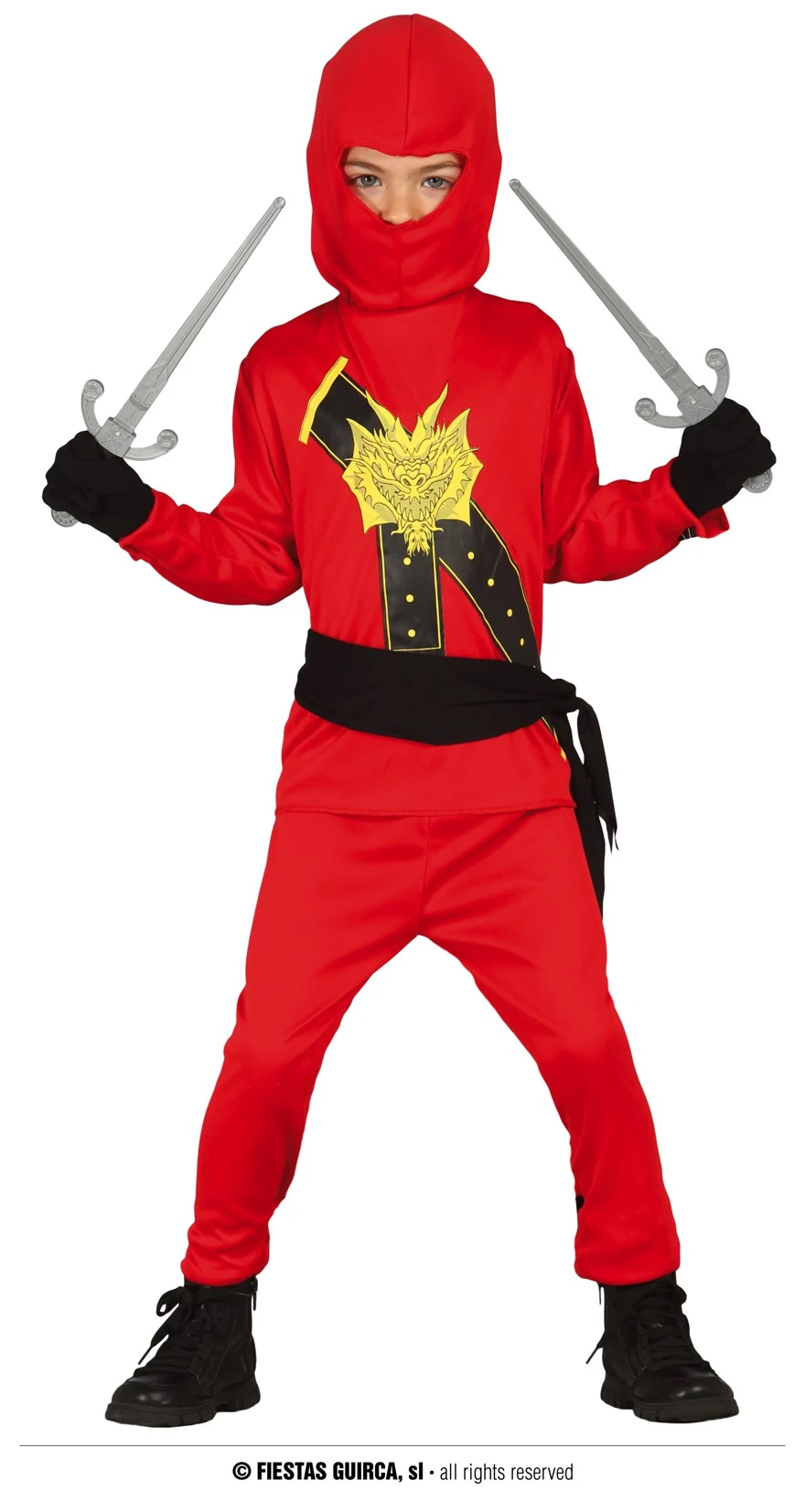 Déguisement Ninja Rouge 1 Déguisement Ninja Rouge