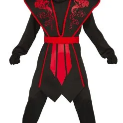 Déguisement Ninja Rouge Et Noir