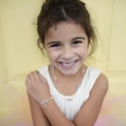 Bracelet Or Avec Perles Multicolores -Accessoires vestimentaires bracelet or avec perles multicolores 2