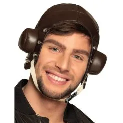 Casque Pilote Retro Similicuir