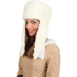 Chapeau De Fourrure Crème