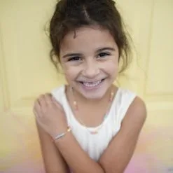 Collier Or Avec Perles Multicolores -Accessoires vestimentaires collier or avec perles multicolores 1 1