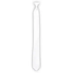Cravate Blanc Satiné