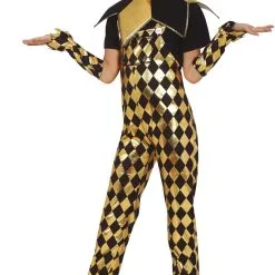 Déguisement Clown Noir Or