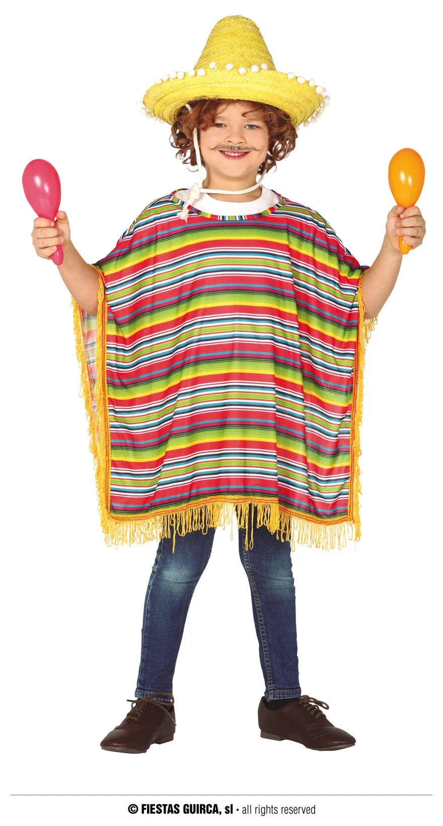 Déguisement Poncho Multi 1 Déguisement Poncho Multi