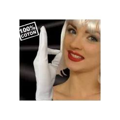 Gants Blancs 100% Coton Taille 7