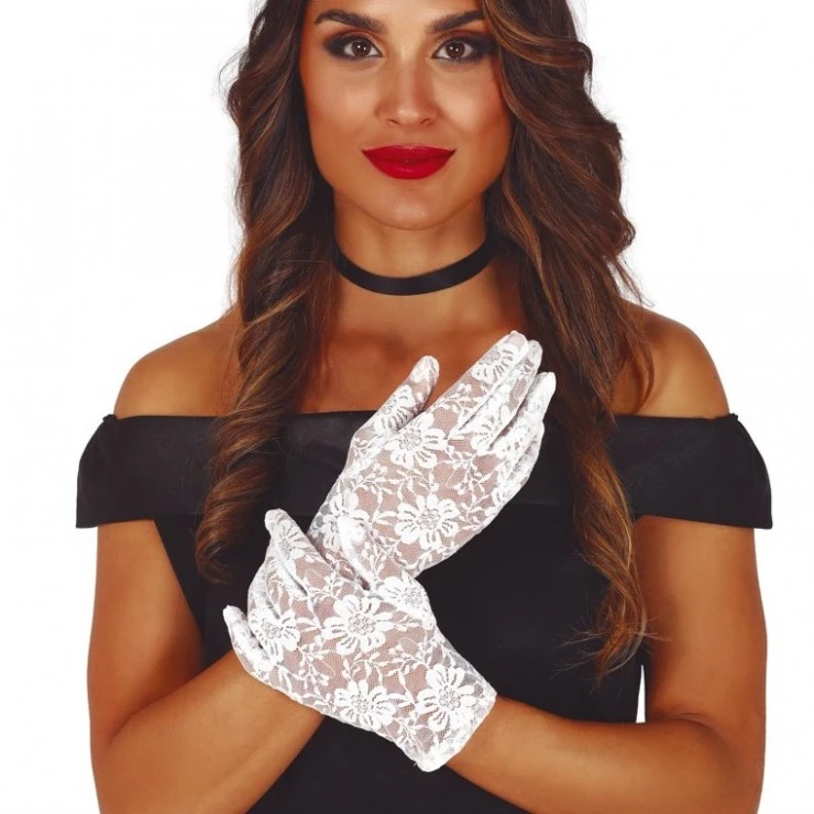 Gants Dentelle Blanche 1 Gants Dentelle Blanche