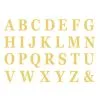 Lettres Adhésives Or
