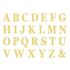 Lettres Adhésives Or