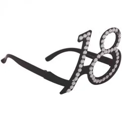 Lunettes Noires Avec Diamant 18 Ans