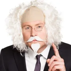 Moustache Et Barbiche Blanche