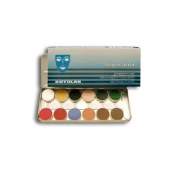 Palette Aquacolor Kryolan 12 Couleurs