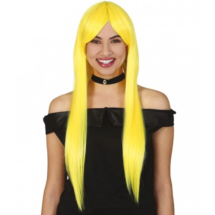 Perruque Jaune Extra Longue 1 Perruque Jaune Extra Longue