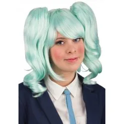 Perruque Verte Avec Couettes